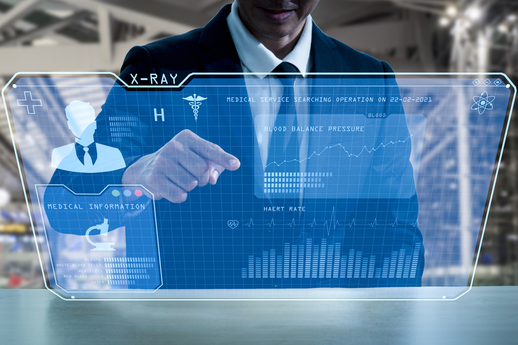 Businessman Using Digital tech 